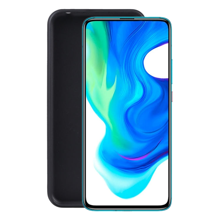 Black TPU phone case with green-blue abstract front window
