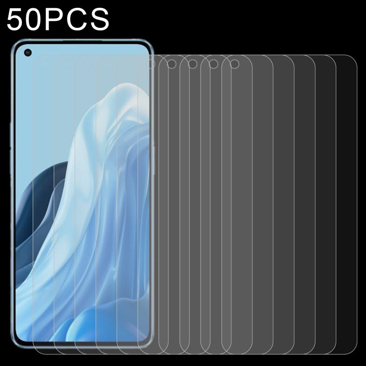 50-pack tempered glass screen protectors for smartphone, clear glass film set