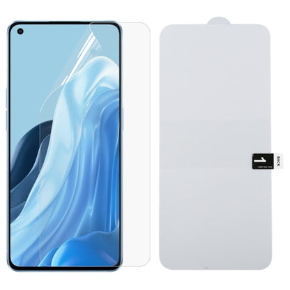 Full-screen hydrogel screen protector film, clear, with precise phone cutouts