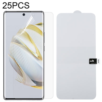Full-screen hydrogel phone screen protector film, 25-pack; clear sheets for phone front