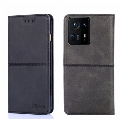 Magnetic flip leather phone case, dark charcoal with magnetic closure and rear camera cutout
