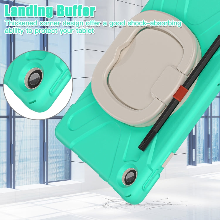 Mint green protective tablet case with thickened corner shock protection