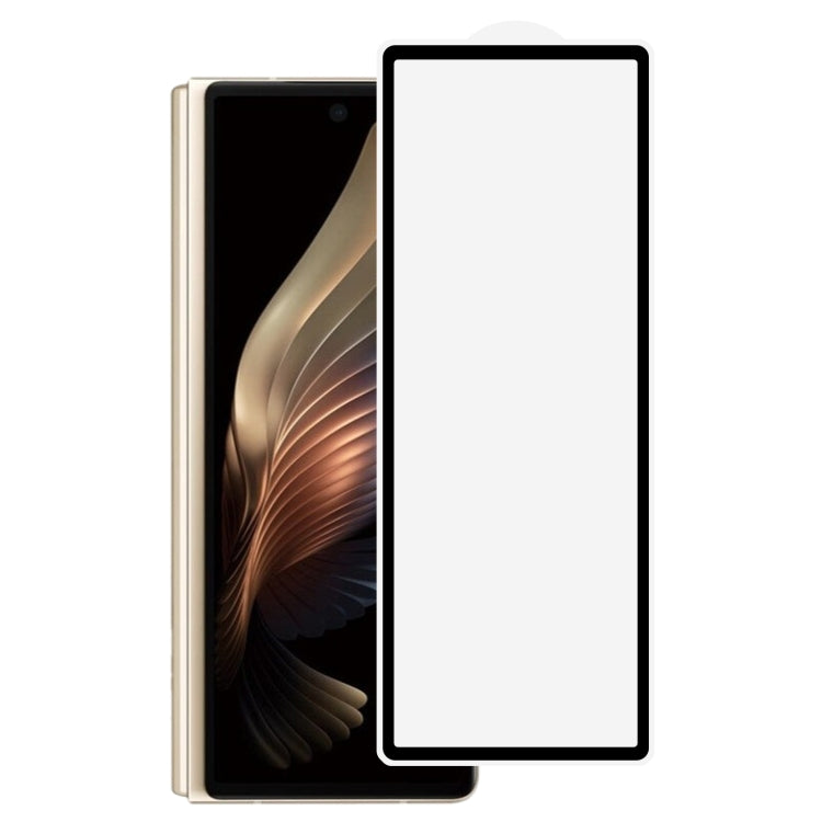 Clear full-coverage tempered glass screen protector for foldable smartphone