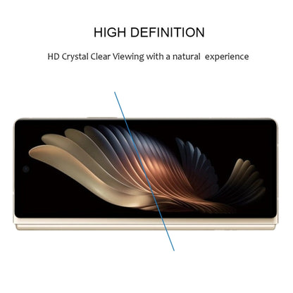 Tempered glass screen protector strip for foldable phone, clear high-definition view