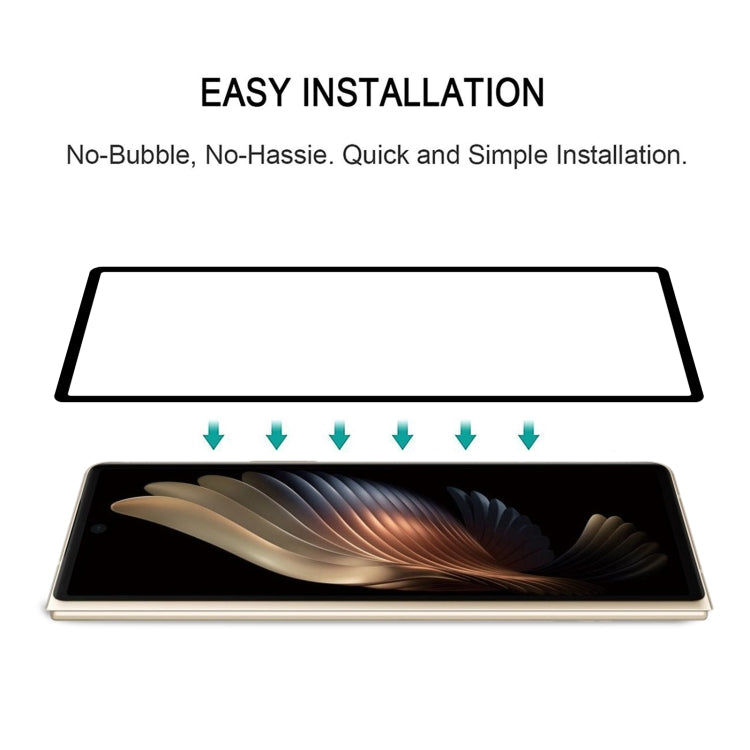 Tempered glass screen protector film for foldable phone, no-bubble easy install
