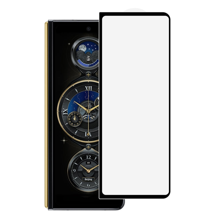 Tempered glass screen protector film for foldable smartphone, clear full screen coverage