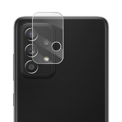 Clear tempered glass rear camera lens shield with cutouts for camera and flash