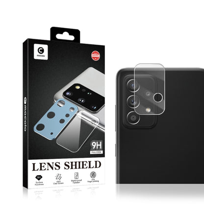 Lens shield tempered glass film packaging and rear camera protector, clear cutouts