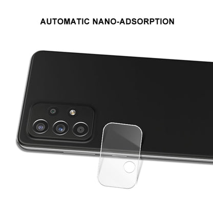 Clear tempered glass rear camera lens shield with matching cutout for flash