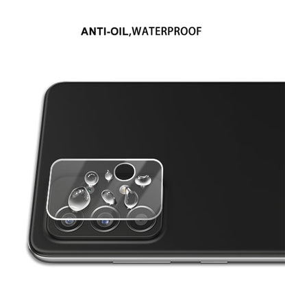 Clear tempered glass rear camera lens protector film over camera module