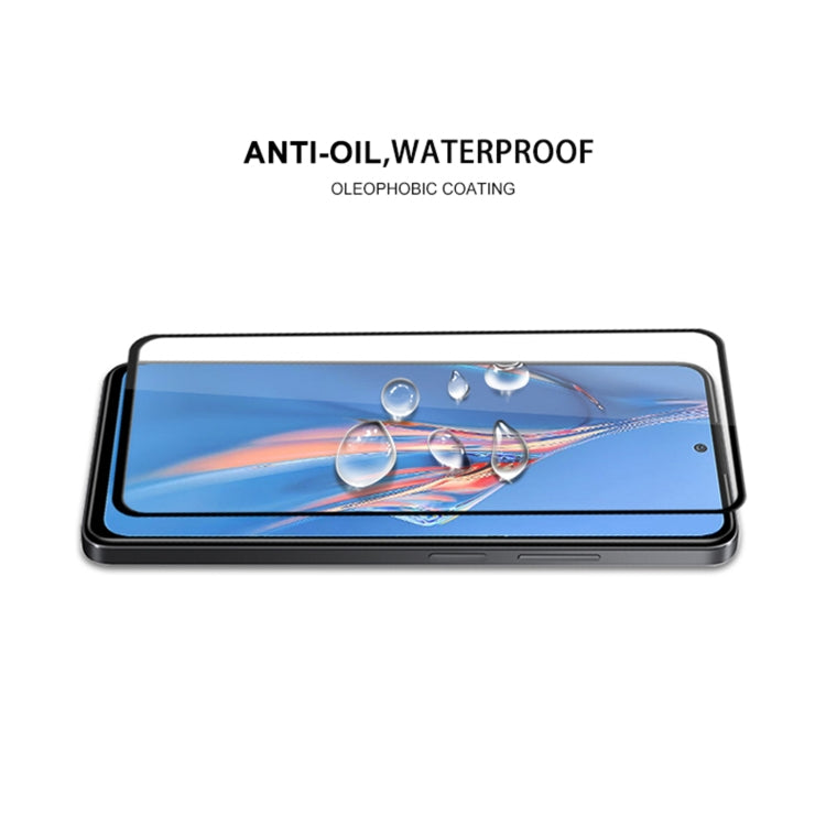 Tempered glass screen protector film with anti-oil look, over phone screen