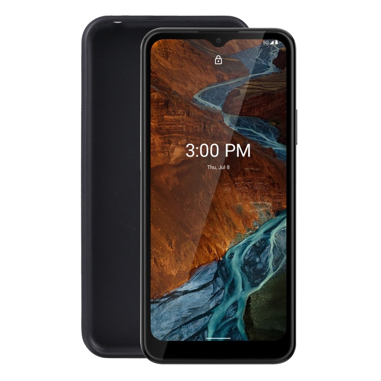Black TPU phone case with cutouts, shown with front cover and matching back