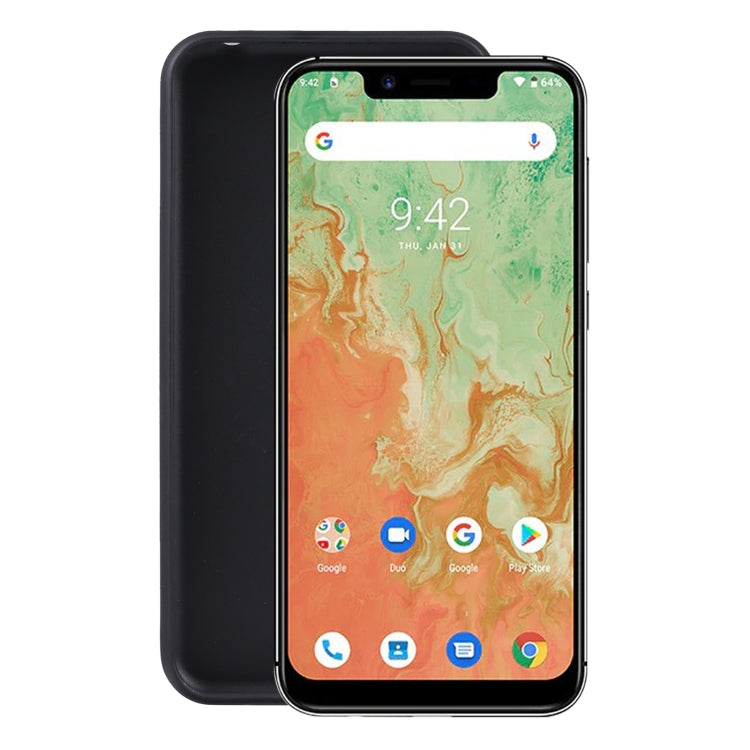 Black TPU phone case with snug fit, front lip, and camera cutout