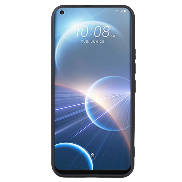 TPU phone case with black border, slim profile and camera/mic cutouts