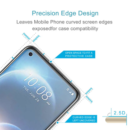 Tempered glass screen protector with precision edge design for curved screen fit