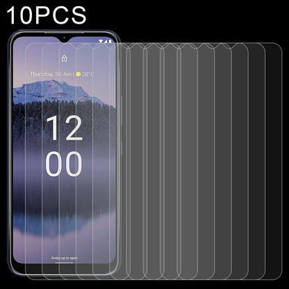 10-pack 2.5D tempered glass screen protectors for smartphone, clear, anti-scratch