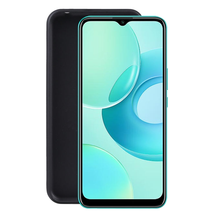 Black TPU phone case with slim profile and precise cutouts for buttons and ports