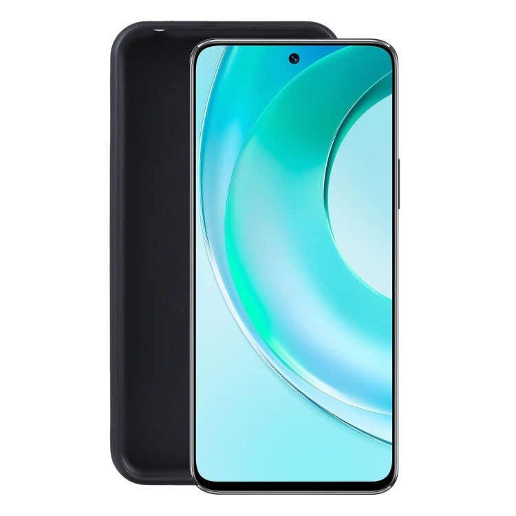 Black TPU phone case with slim design and front display opening