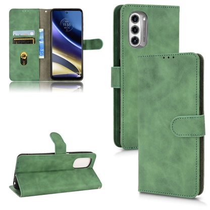 Green magnetic flip leather phone case with card slots and fold stand