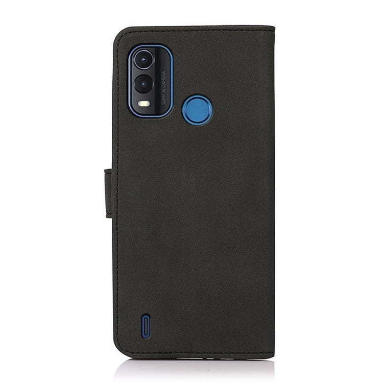 Black matte leather phone case with camera cutouts and circular side button
