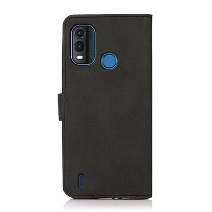 Black matte leather phone case with camera cutouts and circular side button