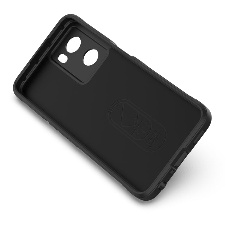 Black TPU phone case with diagonal protective back and camera cutouts