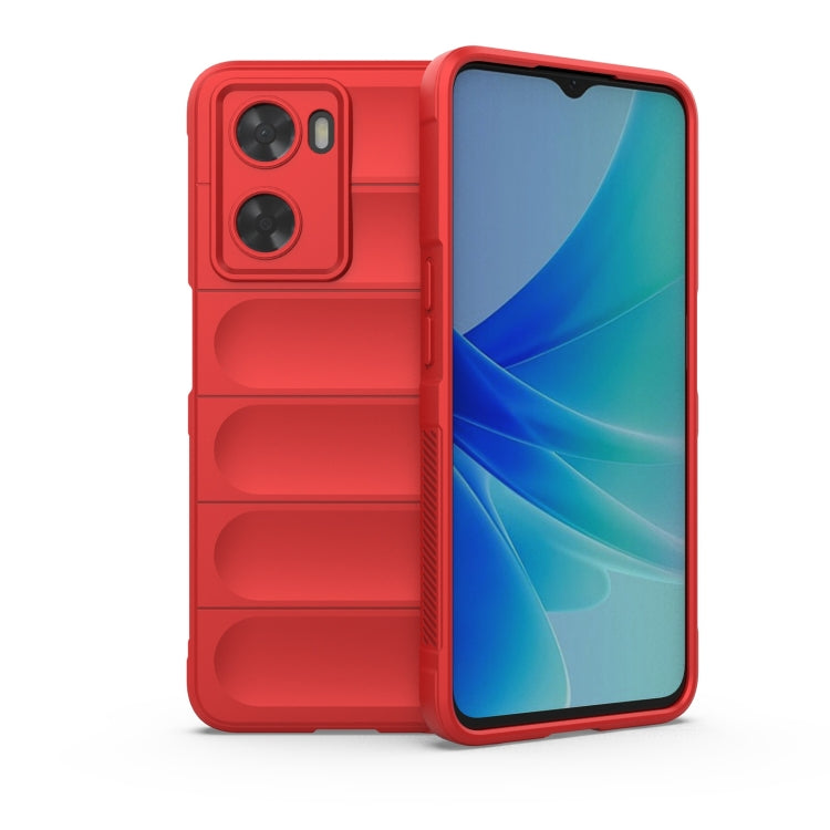 Red TPU phone case with raised camera cover and protective back panel