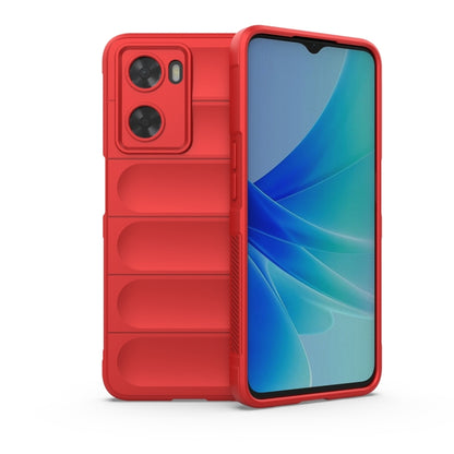 Red TPU phone case with raised camera cover and protective back panel