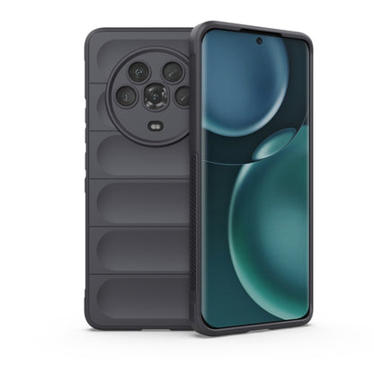 TPU phone case with flannel lining, black rugged back with raised camera cover