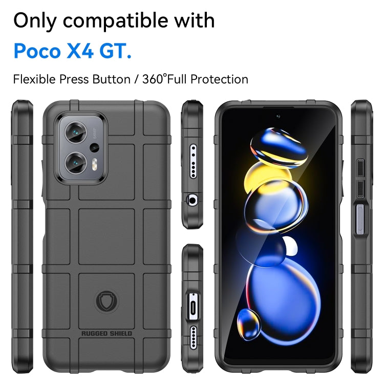 Black rugged TPU shockproof phone case with side buttons and camera cutouts