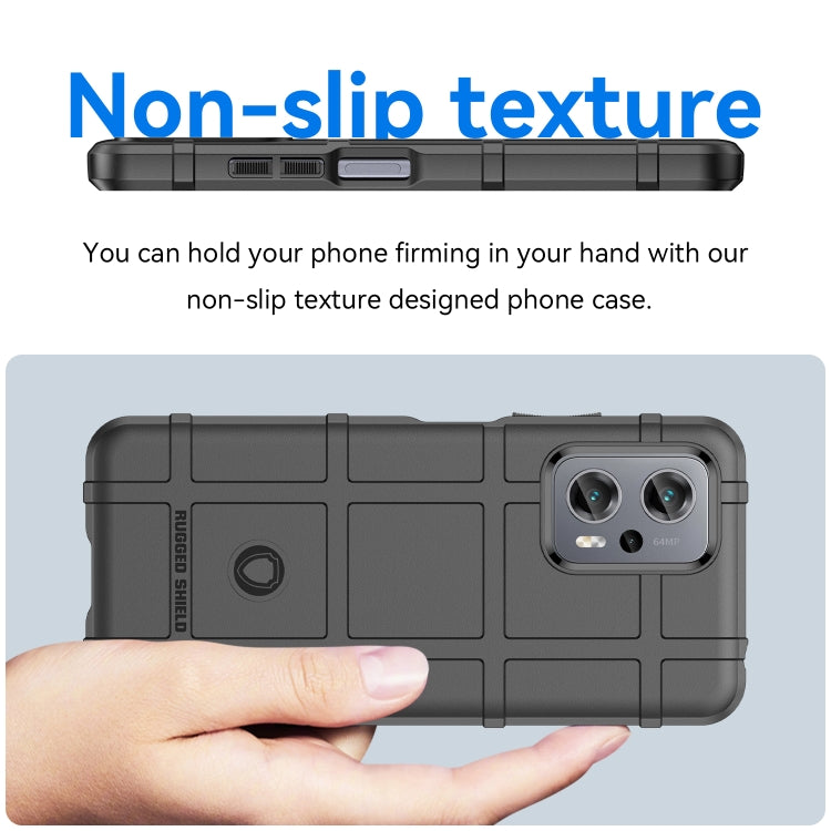Black rugged TPU shockproof phone case with non-slip texture grip