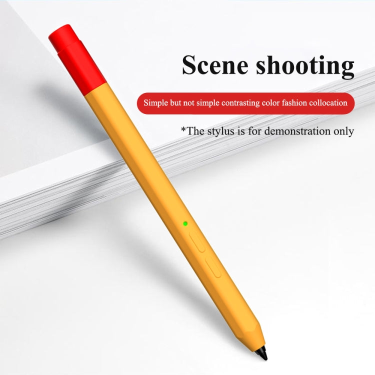 Orange liquid silicone protective case with red contrasting end, for Lenovo Xiaoxin