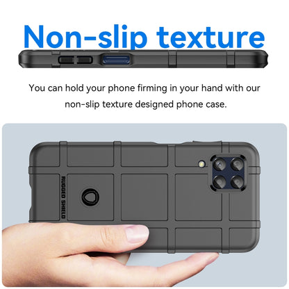Black rugged TPU phone case with textured grip and camera cutouts