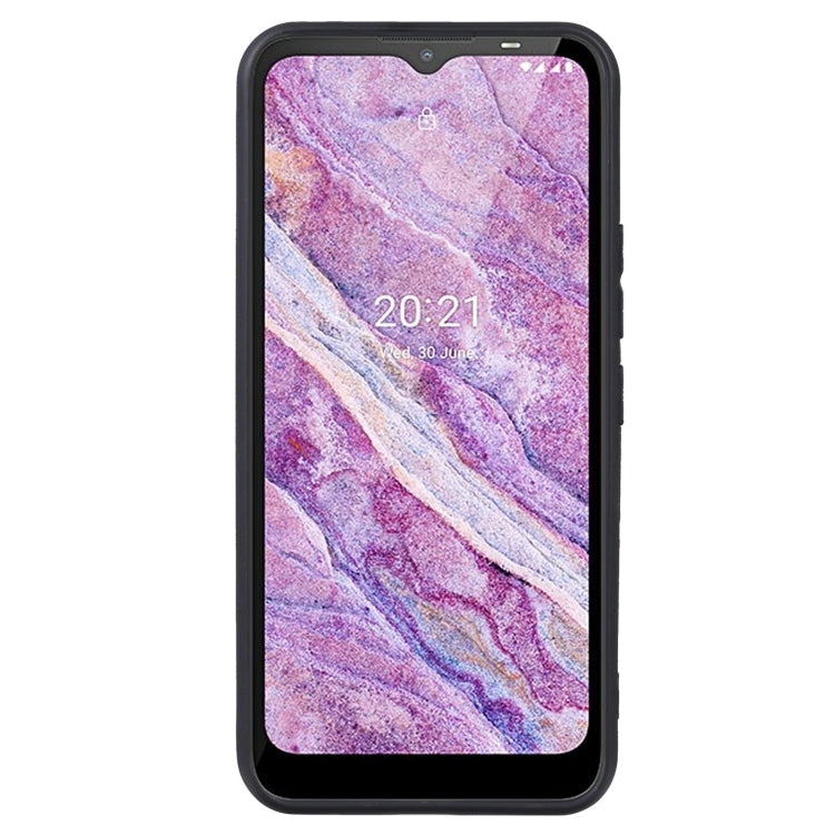 Black TPU phone case for Nokia C10, front view showing precise camera and speaker openings