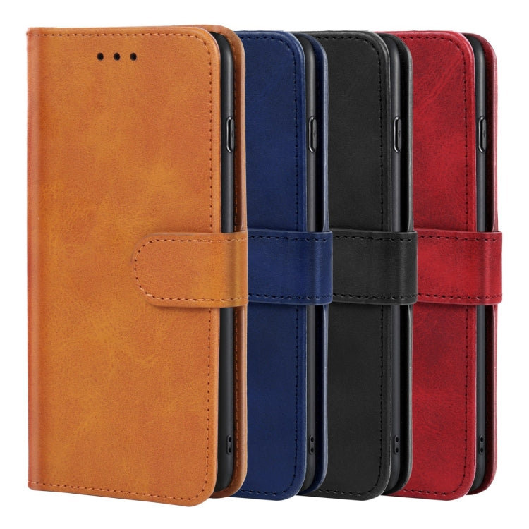 Nokia C10 leather phone cases in orange, blue, black, and red with folio