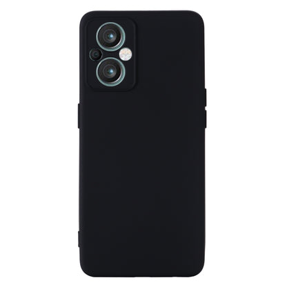Shockproof full-coverage black phone case with camera openings, back view