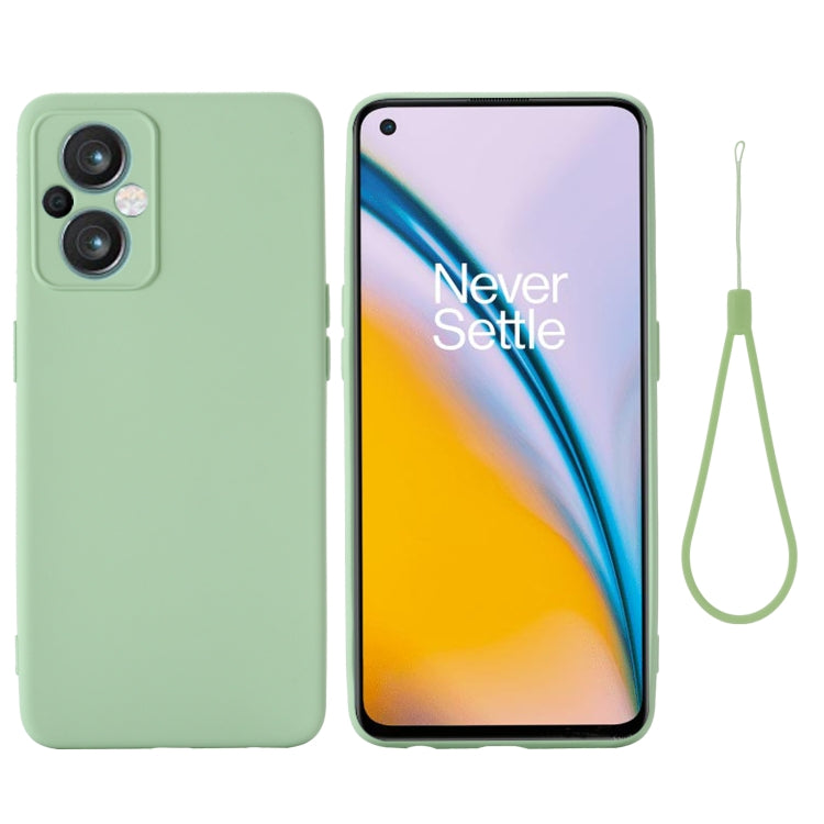 Shockproof full-coverage mint green phone case with camera cutouts and included lanyard strap