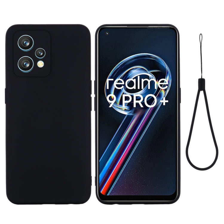 Shockproof full-coverage black phone case with camera cutouts and included lanyard strap