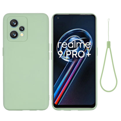 Liquid silicone phone case, mint green, full coverage with raised camera cutouts