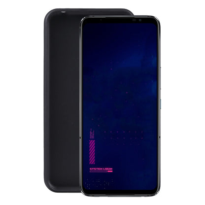 TPU phone case for ROG Phone 6 Pro, black frame with dark blue back, dual camera cutouts
