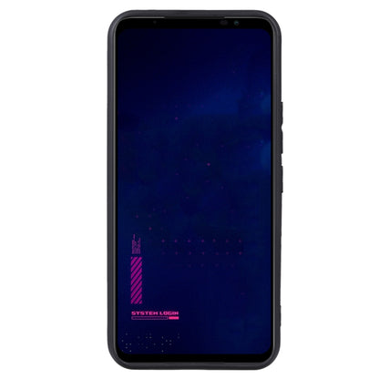 TPU phone case for ROG Phone 6 Pro, black edges, dark blue back with port openings