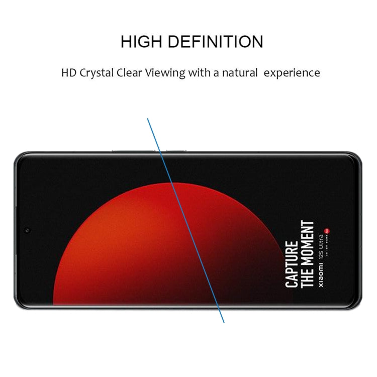 Curved-edge full-screen tempered glass protector covering the phone display