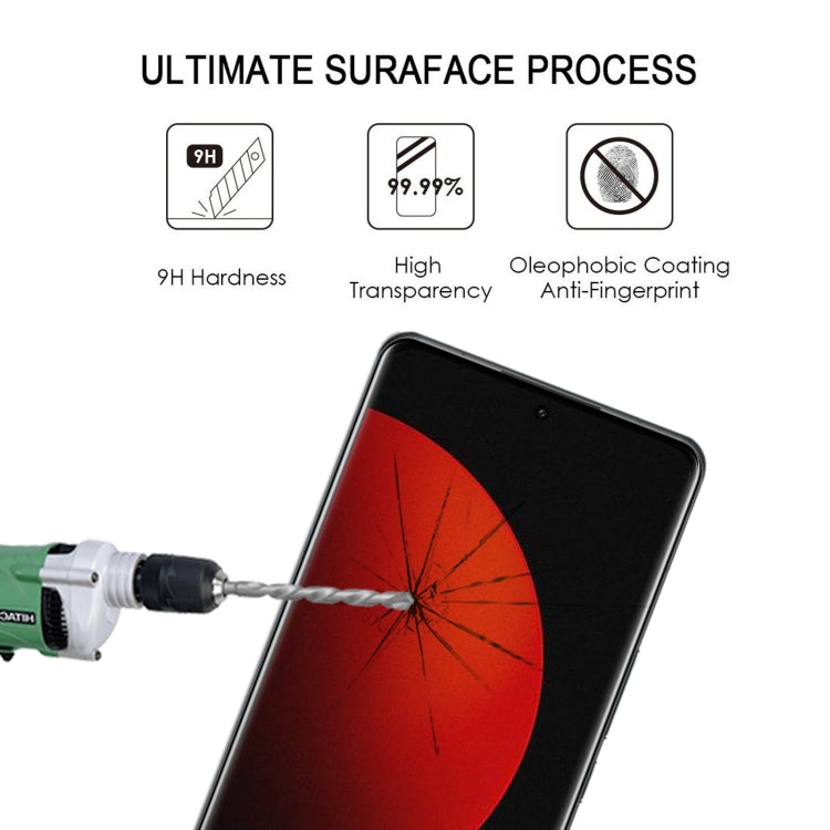 Curved-edge tempered glass protector with 9H hardness and anti-fingerprint coating