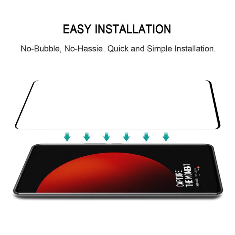 Curved-edge tempered glass screen protector with easy installation alignment guide