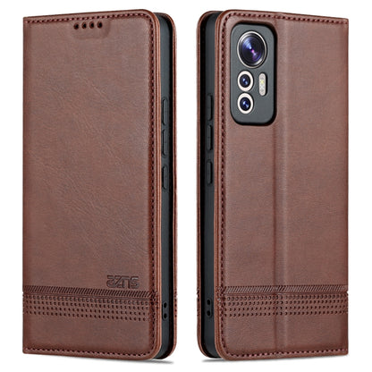 Dark brown leather phone case with textured finish and side camera cutout