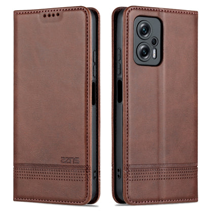 Dark brown leather phone case with textured finish and side camera cutout