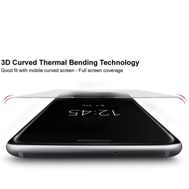3D curved tempered glass screen protector covering a curved phone display