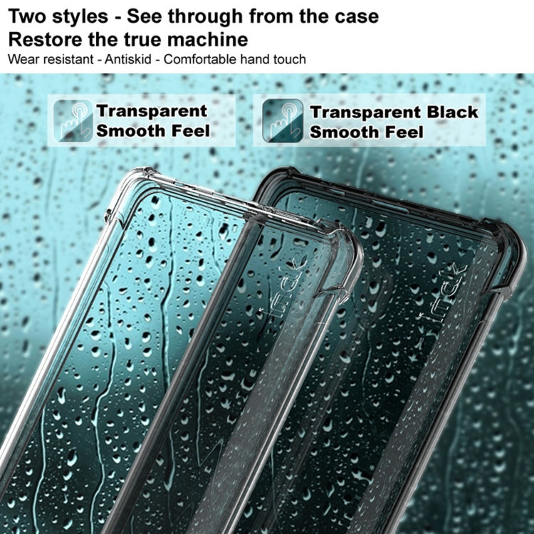 Two-style TPU phone case set for Pixel 6a: clear and transparent black