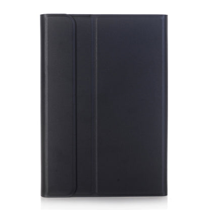 Black folio tablet case with textured cover panel and curved side grip