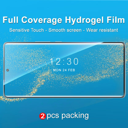 Curved full-screen hydrogel film screen protector covering smartphone display